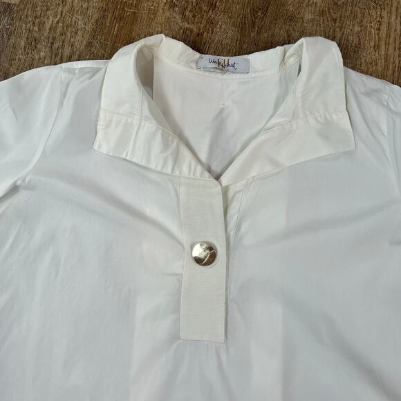 Carolina Herrera White Blouse oversized cocoon style shirt - Picture 5 of 8